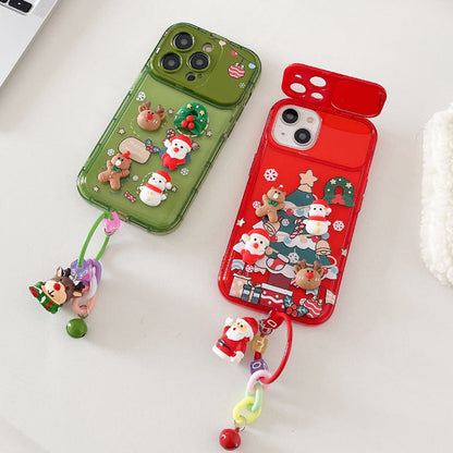 🎄Christmas Hot Sale 50% OFF🔥Christmas Tree Pendant Flip Mirror Case Cover For iPhone🎅
