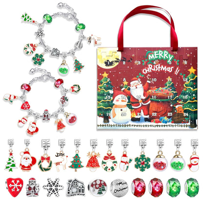 🎅2025 Early Xmas Sale 50% OFF💥DIY 24 Days Christmas Countdown Calendar Bracelets Set