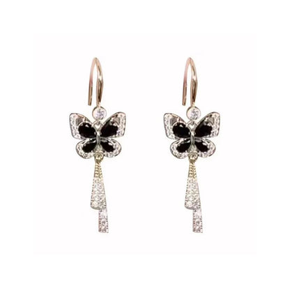 🎁Ideal gift - earrings in the shape of a butterfly with tassel