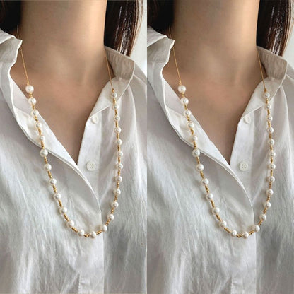 🔥2025 NEW SALES - 50% OFF🔥Stylish Drawstring Adjustable Pearl Necklace