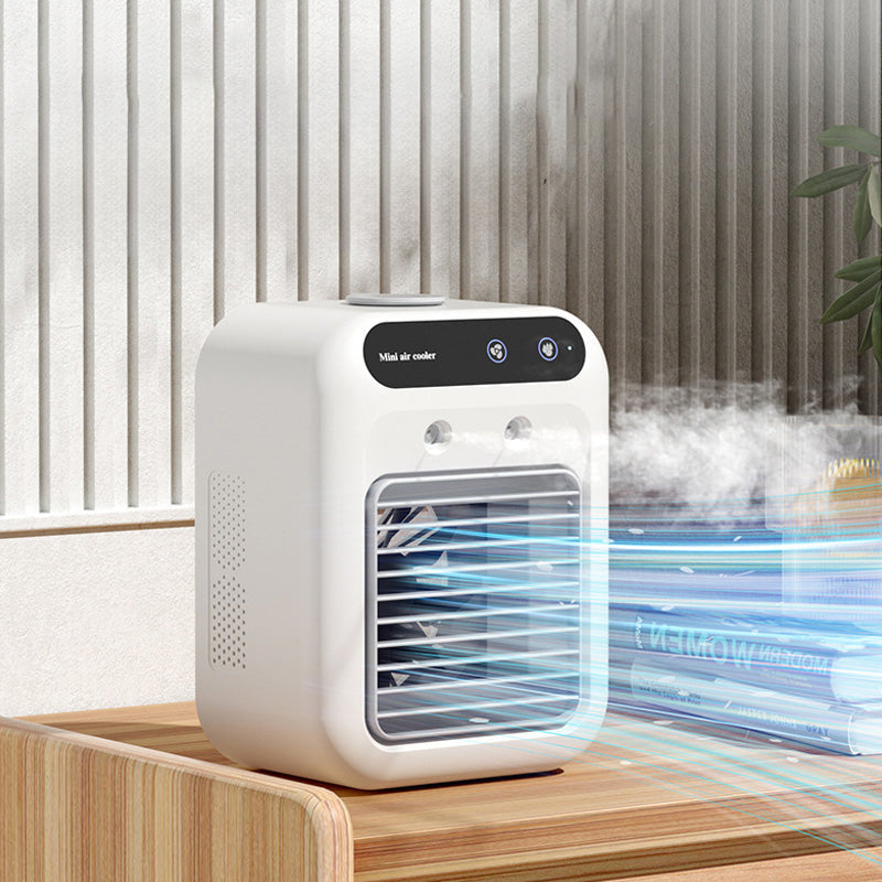 Mini portable air conditioner with cooling and humidification functions