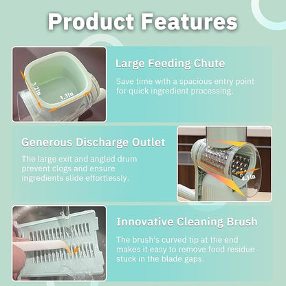 💥Kitchen Ally 5-in-1 Food Chopper👨‍🍳Safe Lock Design, Easy-Clean Removable Blades & Anti-Jam Pulse Mode