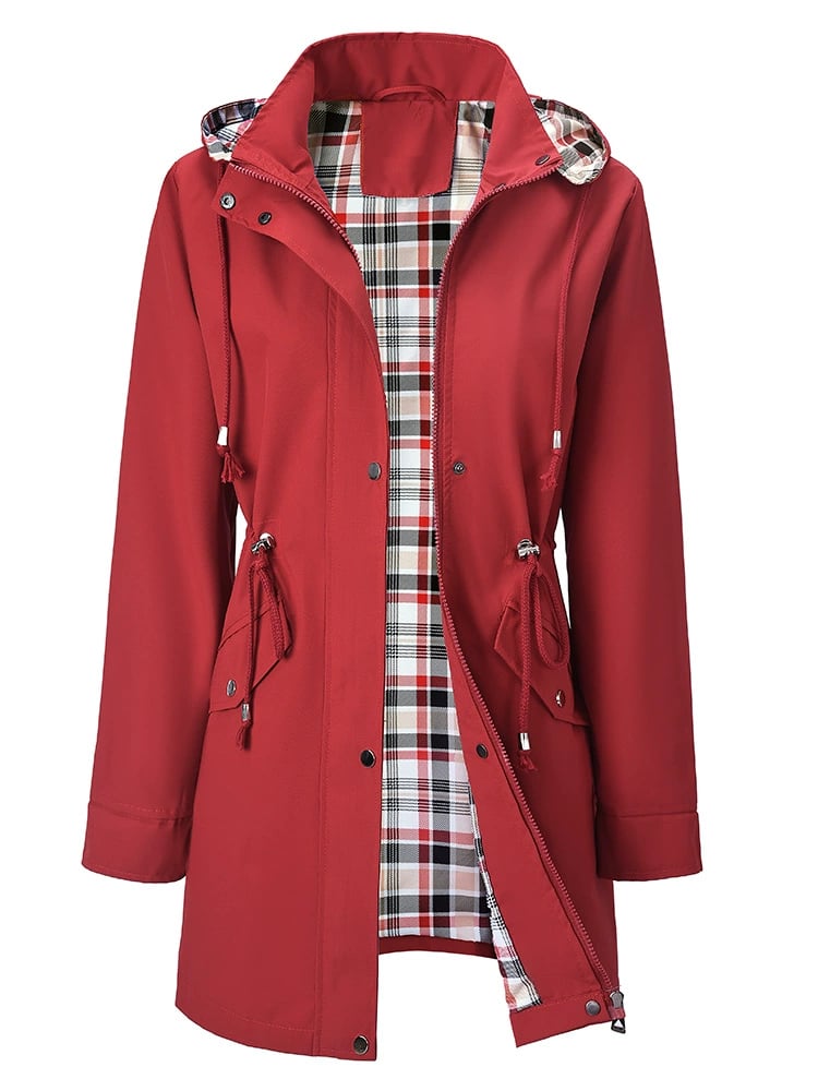 🔥Hot Sale 50% Off🔥Solid Color Casual Jackets, Waterproof and Windproof Coats, Hooded Windbreakers