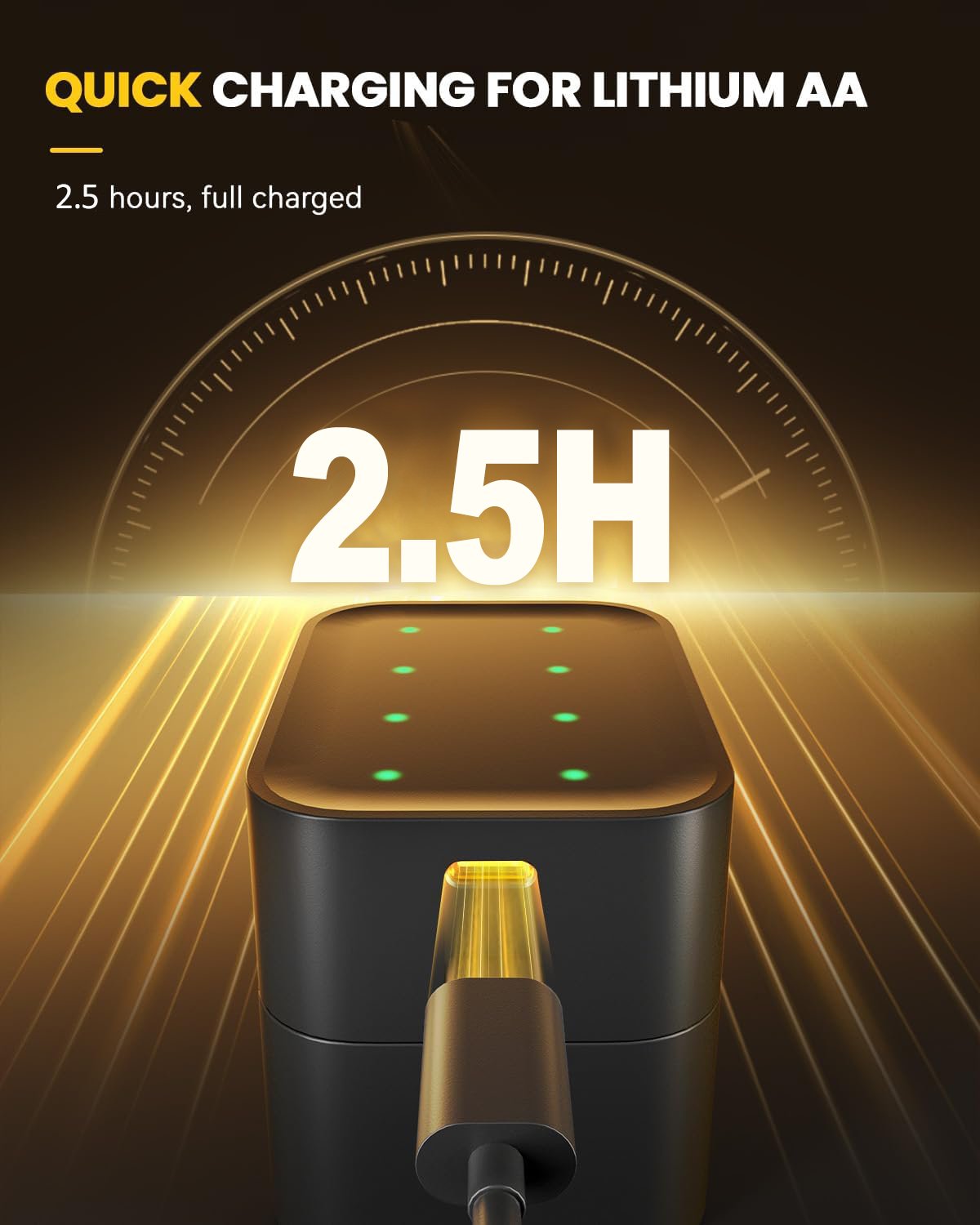 ✨2025 HOT SALE 49% OFF🔋Li-ion Battery with Integrated Charging Storage Box💡Overcharge protection