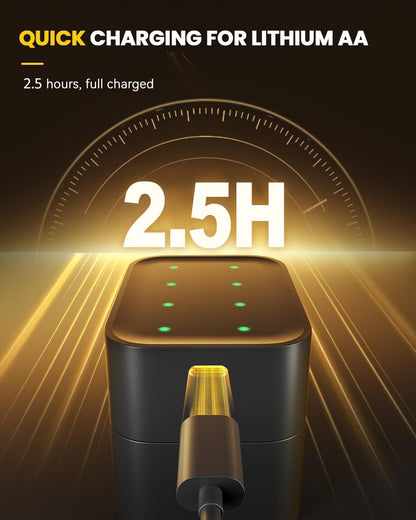 ✨2025 HOT SALE 49% OFF🔋Li-ion Battery with Integrated Charging Storage Box💡Overcharge protection