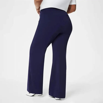 🥇Three lengths available🔥High Stretch High Waist Wide Leg Trousers