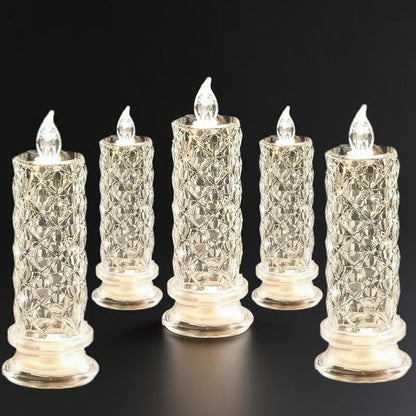 🔥Last Day 50% OFF🎁LED Crystal Candle Lights- Romantic Tabletop Night Lights