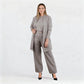 🔥Last day offer: 50% off-Elegant Longline Cardigan & Top & Pants 3-Pieces Set