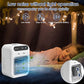 Mini portable air conditioner with cooling and humidification functions
