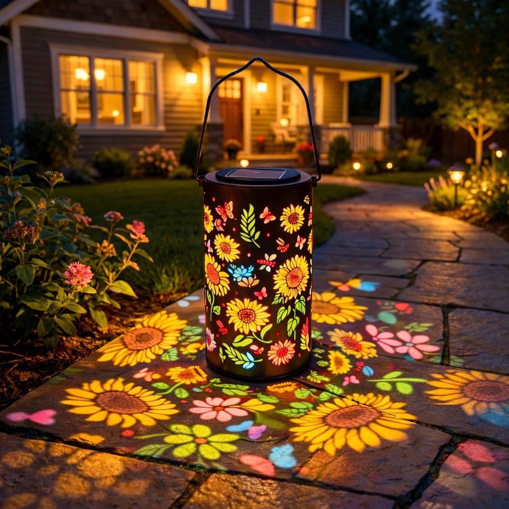 🔥HOT SALE 50% OFF-🌞Colorful Sunflower Glow Solar Garden Lantern