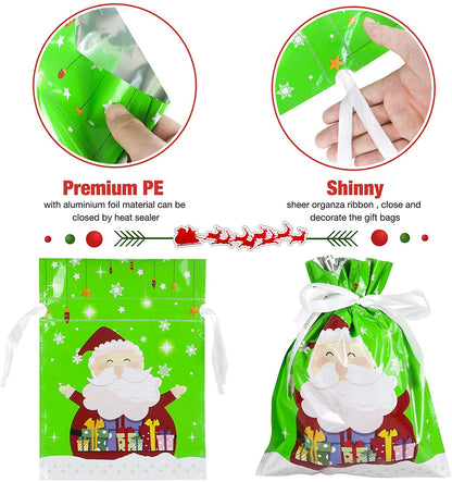 🎅Christmas Sales🎄Drawstring Christmas Gift Bags (Biodegradable)