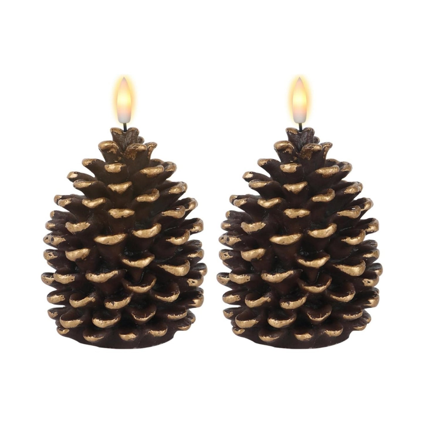 ⛄Christmas Special Sale🔥Flameless Pinecone Candles Battery Operated