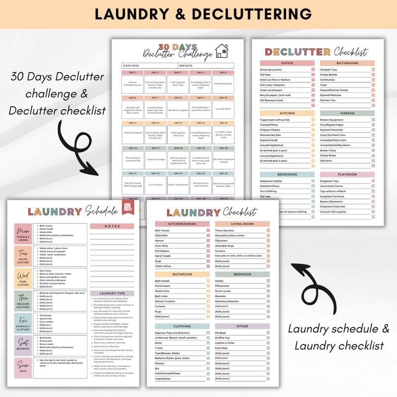 🔥LAST DAY 49% OFF-ADHD Cleaning & Organizing Toolkit - Chore Planner✔