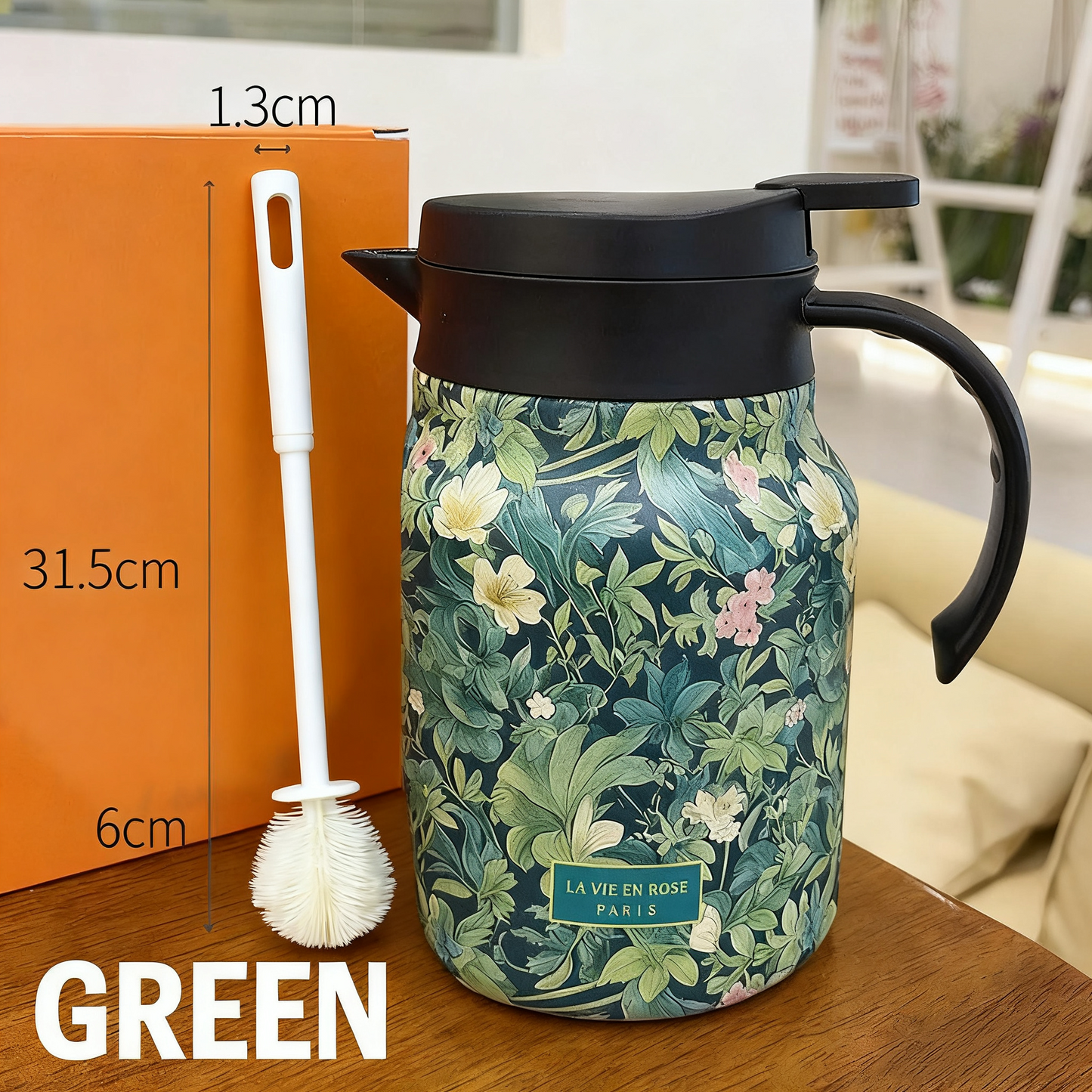 💥Hot Sale🌿1000ml Vacuum Insulated Teapot with Strainer