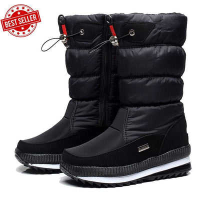 🎅2025 Sale🎁Women's premium waterproof, non-slip faux fur snow boots