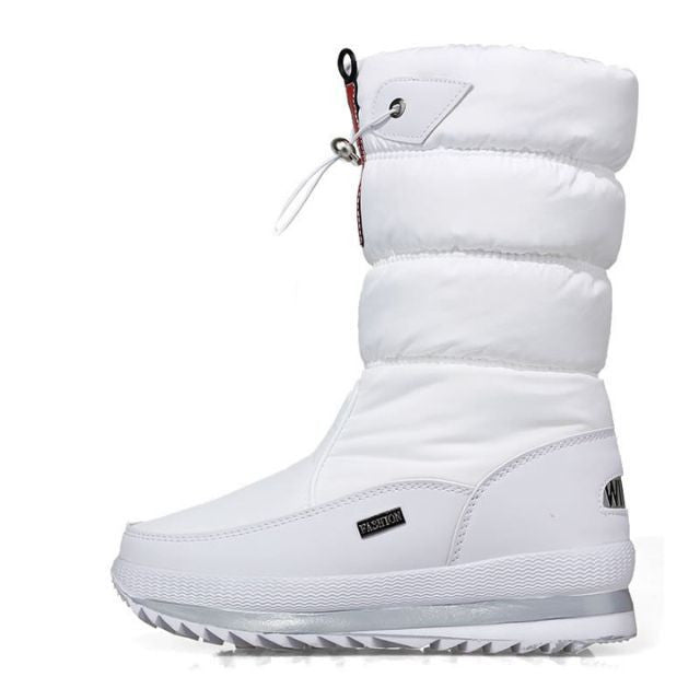 🎅2025 Sale🎁Women's premium waterproof, non-slip faux fur snow boots