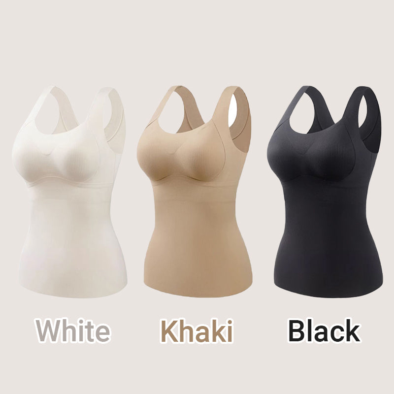 ❄️ Lightweight Warmth | Women's Thermal Tank Top with Built-In Bra
