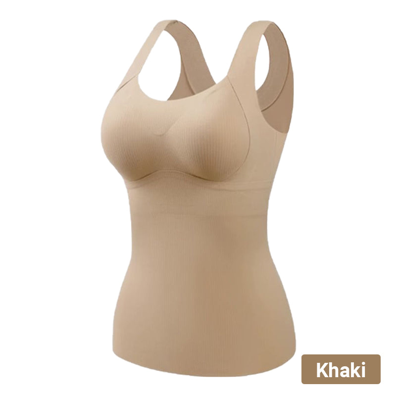 ❄️ Lightweight Warmth | Women's Thermal Tank Top with Built-In Bra