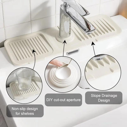 🔥BUY 2 GET 1 FREE🔥 Faucet Splash Guard Draining Tray Mat