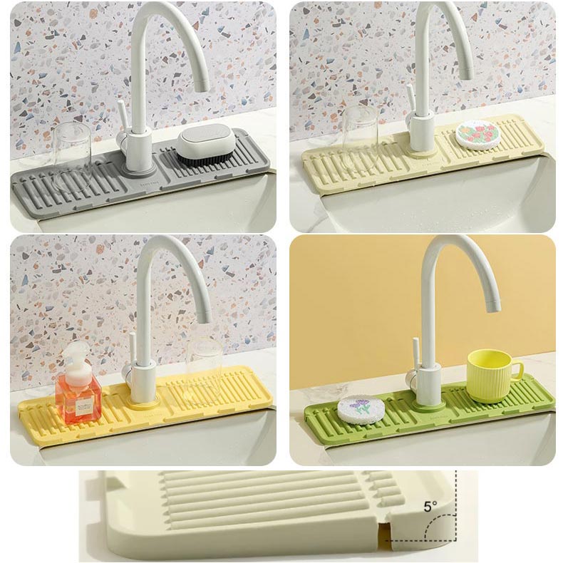 🔥BUY 2 GET 1 FREE🔥 Faucet Splash Guard Draining Tray Mat