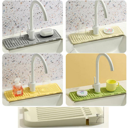 🔥BUY 2 GET 1 FREE🔥 Faucet Splash Guard Draining Tray Mat
