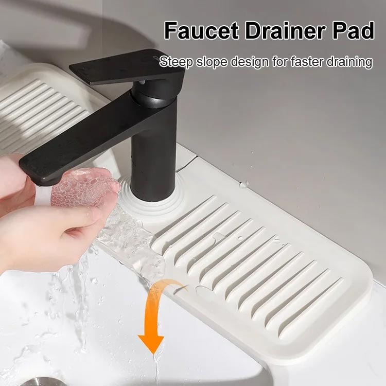 🔥BUY 2 GET 1 FREE🔥 Faucet Splash Guard Draining Tray Mat