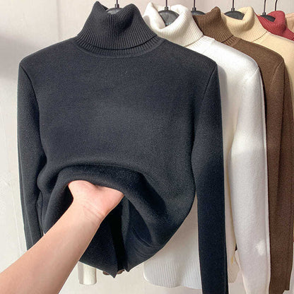 🌟New Year's Sale 50% OFF！🎁Winter fleece thick knitted bottoming shirt