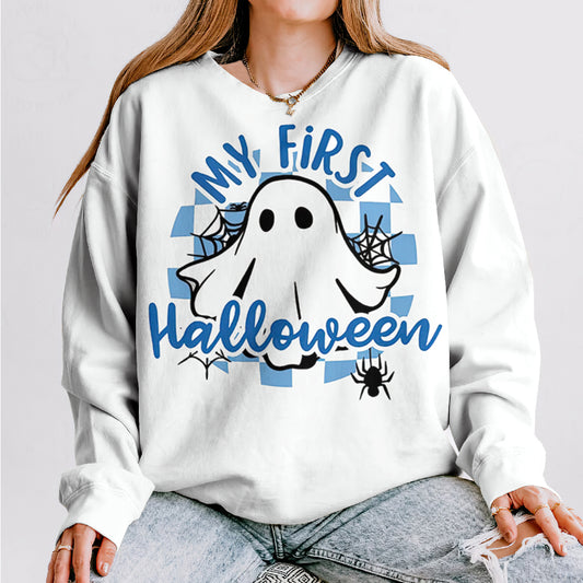 Halloween Graphic Art Print Crew Neck Long Sleeve Casual Sweatshirt