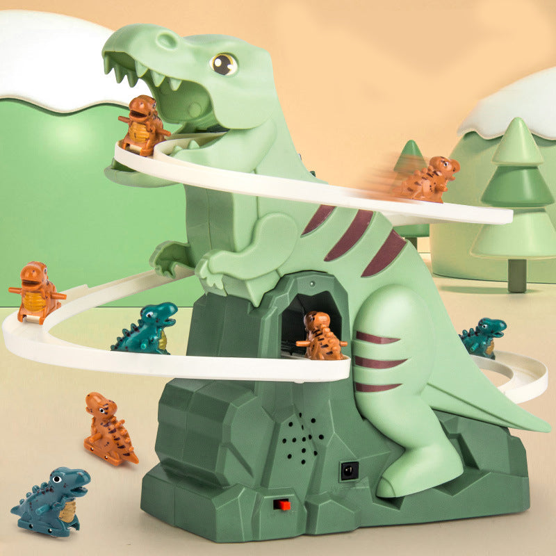 🦖🪜Electric Dinosaur Chase Race Track Playset🎁