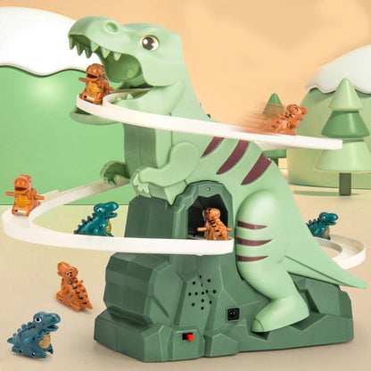 🦖🪜Electric Dinosaur Chase Race Track Playset🎁