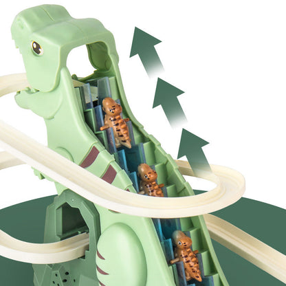 🦖🪜Electric Dinosaur Chase Race Track Playset🎁