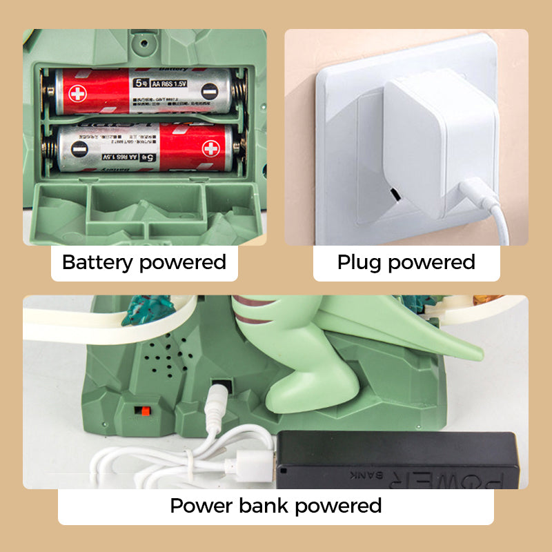 🦖🪜Electric Dinosaur Chase Race Track Playset🎁