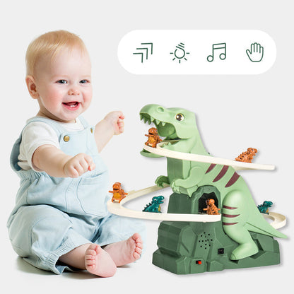 🦖🪜Electric Dinosaur Chase Race Track Playset🎁