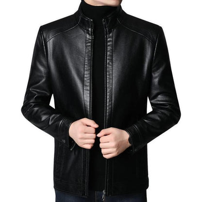 ❄️Winter Specials❄️ Men’s Warm Plush Lining Leather Jacket