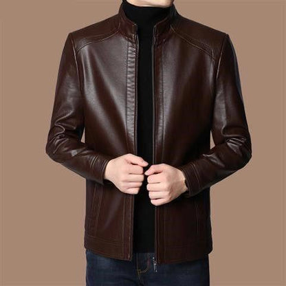 ❄️Winter Specials❄️ Men’s Warm Plush Lining Leather Jacket