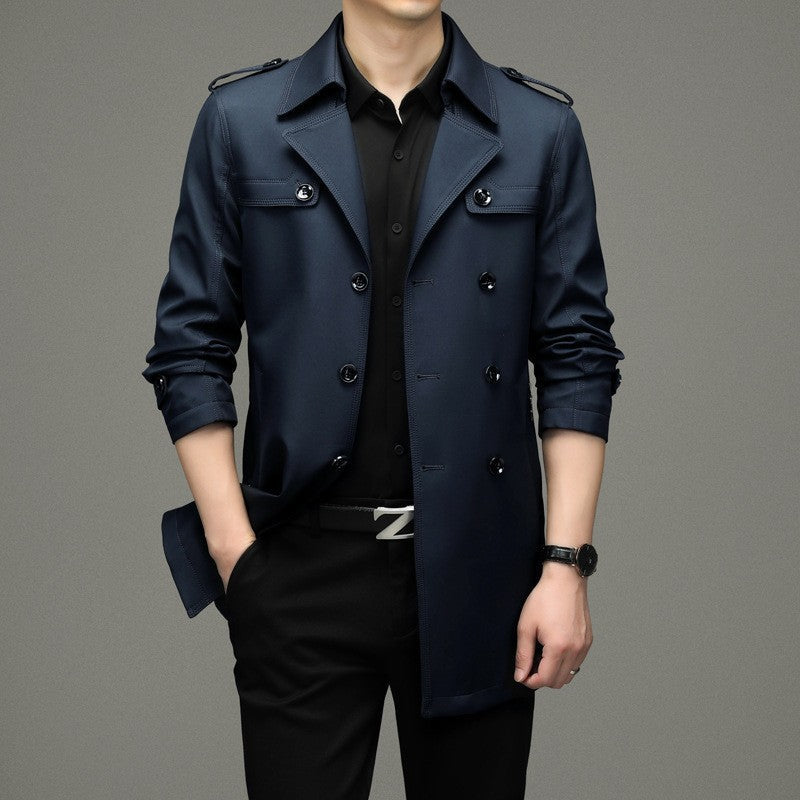❄️Winter Specials❄️ Men's Double Breasted Trench Coat
