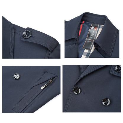 ❄️Winter Specials❄️ Men's Double Breasted Trench Coat