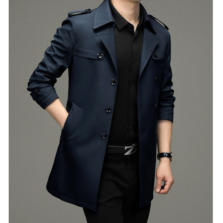 ❄️Winter Specials❄️ Men's Double Breasted Trench Coat