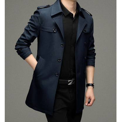 ❄️Winter Specials❄️ Men's Double Breasted Trench Coat