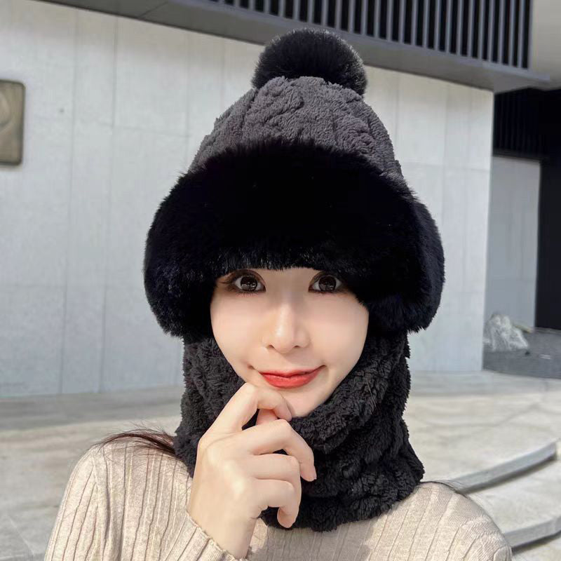 ❄️Winter-Specials❄️Women's Winter Warm Windproof Plush Scarf Hat