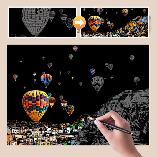 🧠4pcs Creative Scratch Paintings Set with Tool（🚀55%OFF）