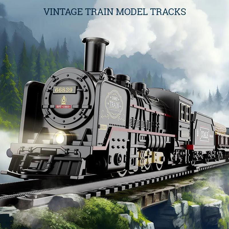 🔥New Hot Selling❤️‍🔥Simulation Vintage Electric Steam Train with Track Toy Set