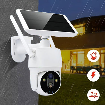 Year-End Sale 🎉Solar powered 360 degree outdoor surveillance camera with full color night vision