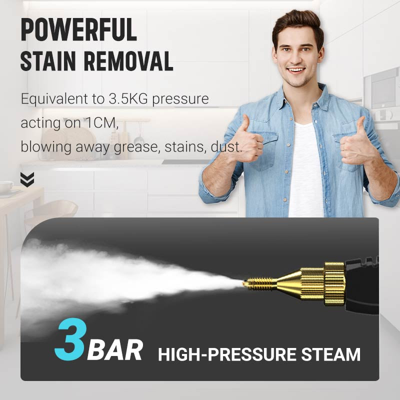 ⏰⏰2500W Handheld High-Temperature Pressurized Steam Cleaner