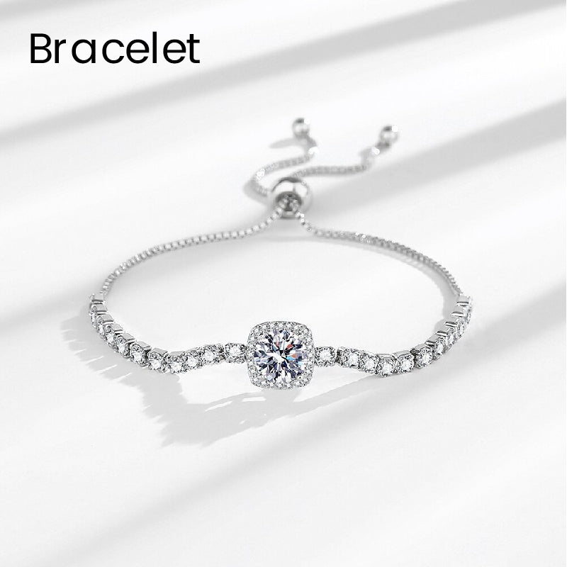 💎Luxury Sparkling Moissanite 4-Piece Set