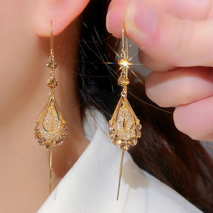 💥Hot Sale✨Teardrop earrings for women with gemstones