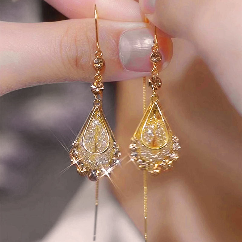 💥Hot Sale✨Teardrop earrings for women with gemstones