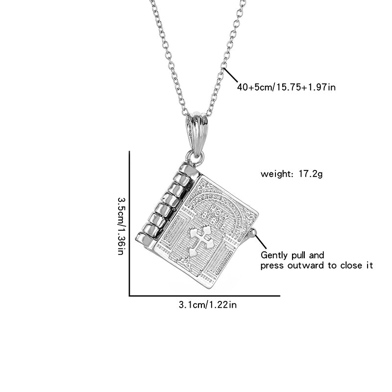 📿Openable Holy Bible Necklace for Men & Women