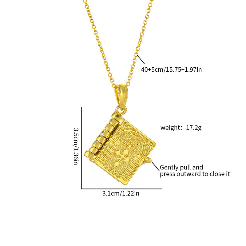 📿Openable Holy Bible Necklace for Men & Women