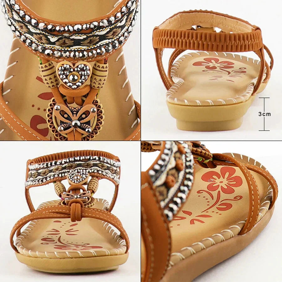 💎 60% OFF! 💎 Bohemian Orthopedic Sandals – Arch Support, Non-Slip Sole & Barefoot Comfort for All-Day Wear 🌈👣